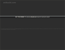 Tablet Screenshot of anikacbt.com